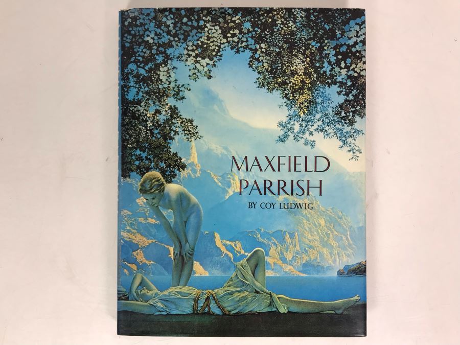 First Printing 1973 Maxfield Parrish Coffee Table Artist Book By Coy Ludwig