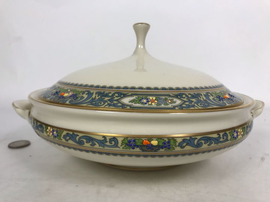 Lenox Autumn Pattern Gold Rim China Round Covered Vegetable Replacements Value $319 [Photo 2]