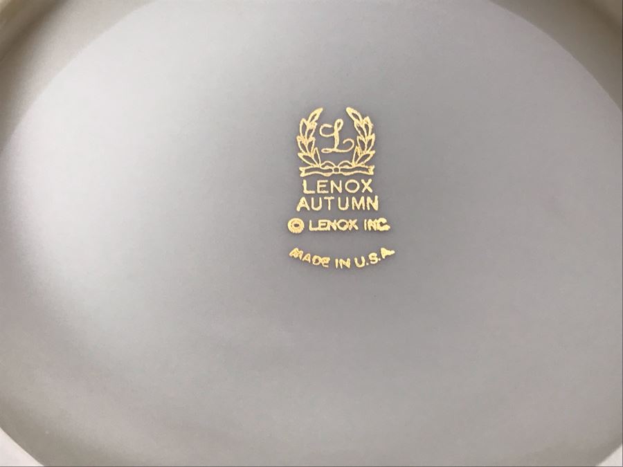 Lenox Autumn Pattern Gold Rim China Round Covered Vegetable Replacements Value $319 [Photo 6]