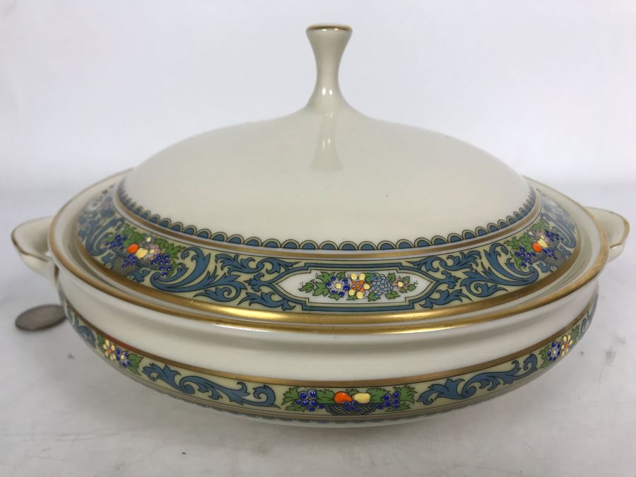 Lenox Autumn Pattern Gold Rim China Round Covered Vegetable Replacements Value $319 [Photo 3]