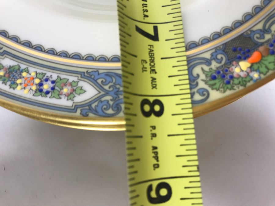 Lenox Autumn Pattern Gold Rim China Set Apx 37 Pieces (Gravy Boat with Attached Underplate Has Replacements Value Of $239 - Entire Set Has Replacements Value Well Over $1,000) [Photo 12]