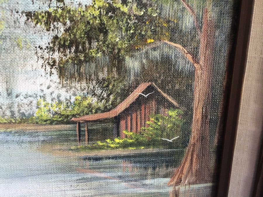 Original Landscape (Swamp Scene) Painting - Paul Samson [Photo 3]
