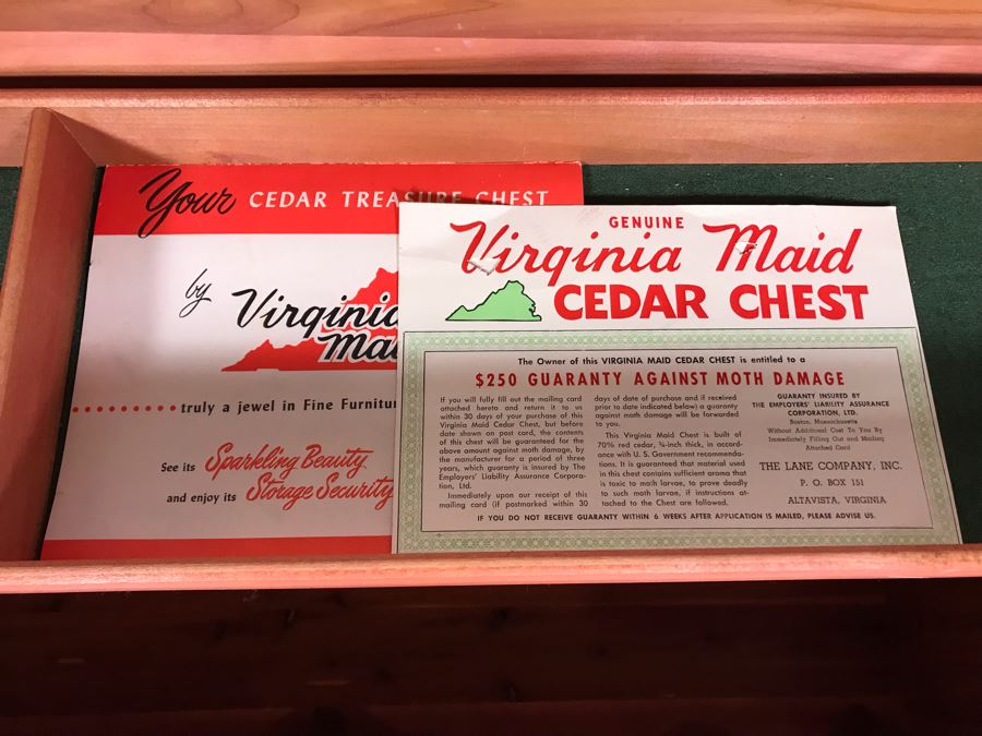 Mid-Century Modern Virginia Maid Cedar Chest 47W X 16.5D X 20H [Photo 13]
