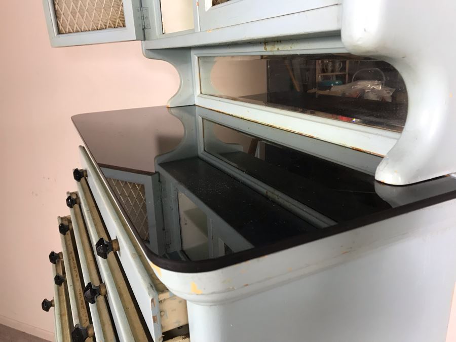 Early 20th Century Antique 15-Drawer Dental Cabinet Metal Drawers With Wooden Frame 30.5W X 13.5D X 61H [Photo 11]