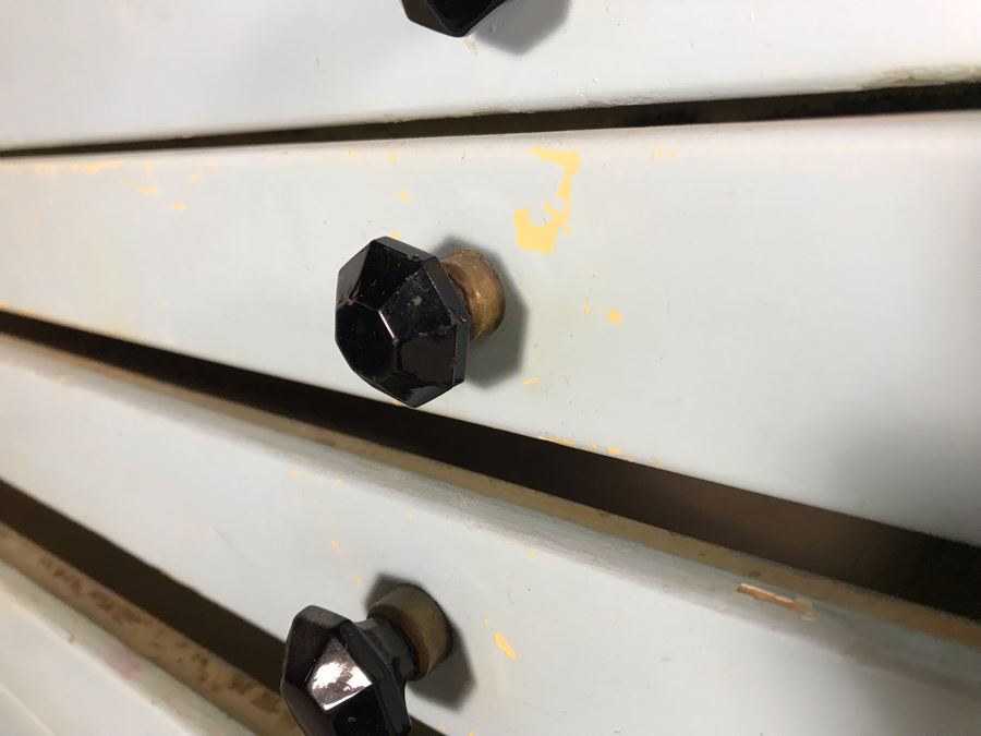 Early 20th Century Antique 15-Drawer Dental Cabinet Metal Drawers With Wooden Frame 30.5W X 13.5D X 61H [Photo 15]