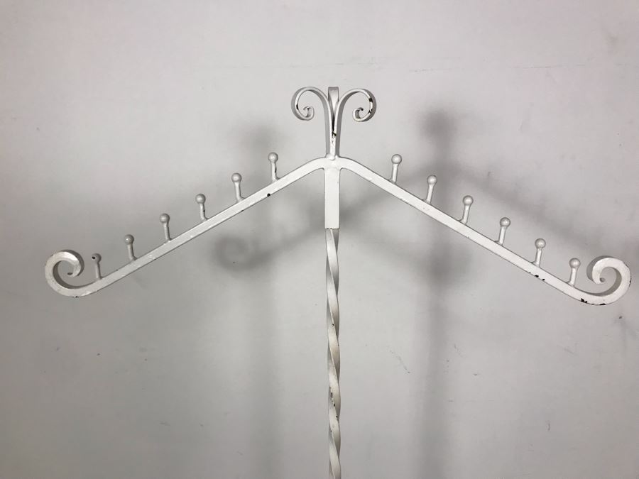White Heavy Wrought Iron Stand [Photo 6]