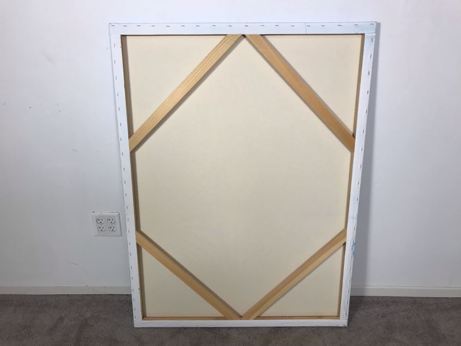 Large Original Carlos Cartagena Pin-Up Girl Riding Wave Toes On The Nose Acrylic Painting On Canvas June 2019 36 X 48 [Photo 13]