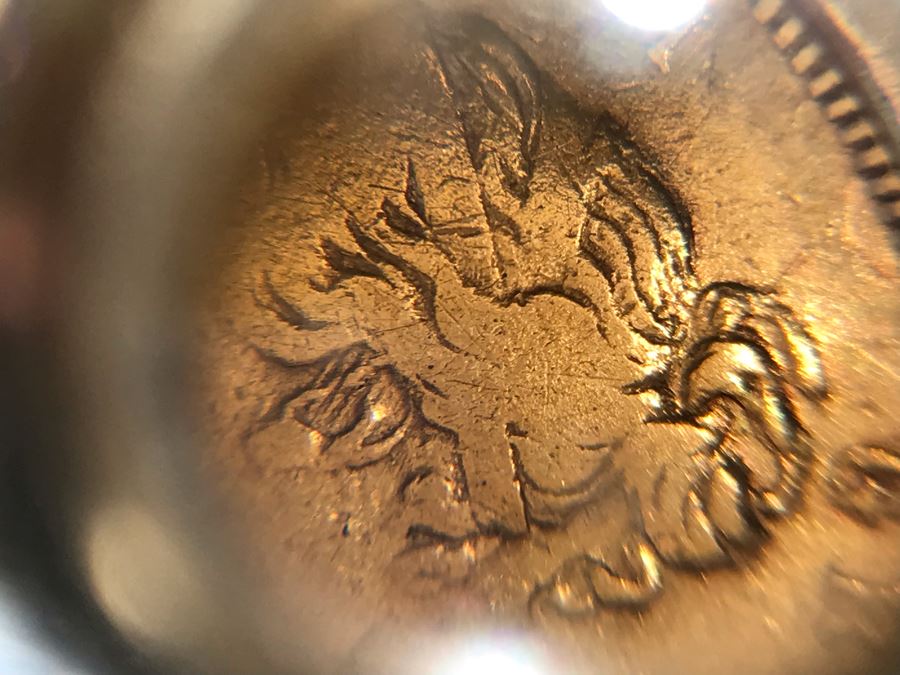 Antique 1877 Gold Coin United Kingdom Half Sovereign Die 40 Victoria Dei Gratia Coin Set In Stunning Tiffany & Co Gold Coin Bezel - Total Weight With Bezel 7.5g [Photo 24]