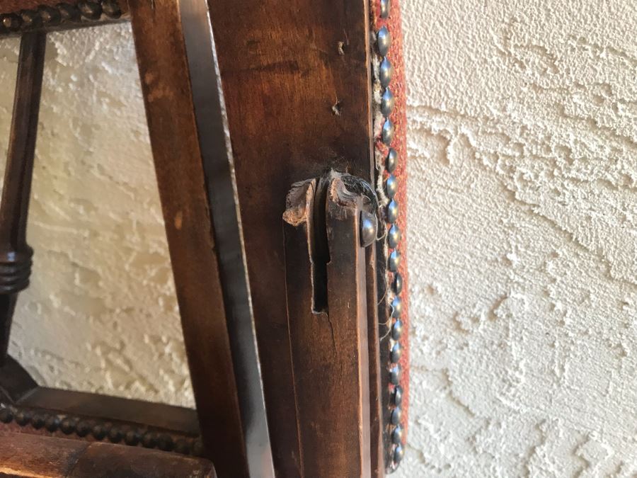 Vintage English Folding Campaign Chair Travelling Chair [Photo 9]