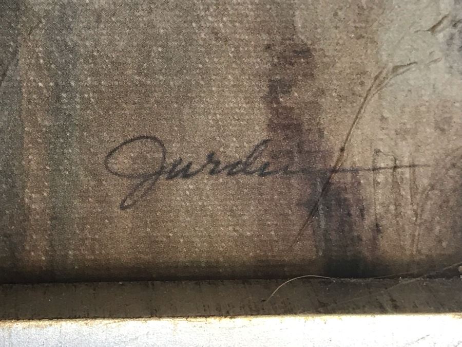 Modern Abstract Trees Print In Large Silver Frame By Uttermost Company 46.5 X 46.5 [Photo 5]