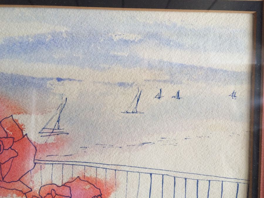 Original Floral Watercolor by Eddleston [Photo 4]