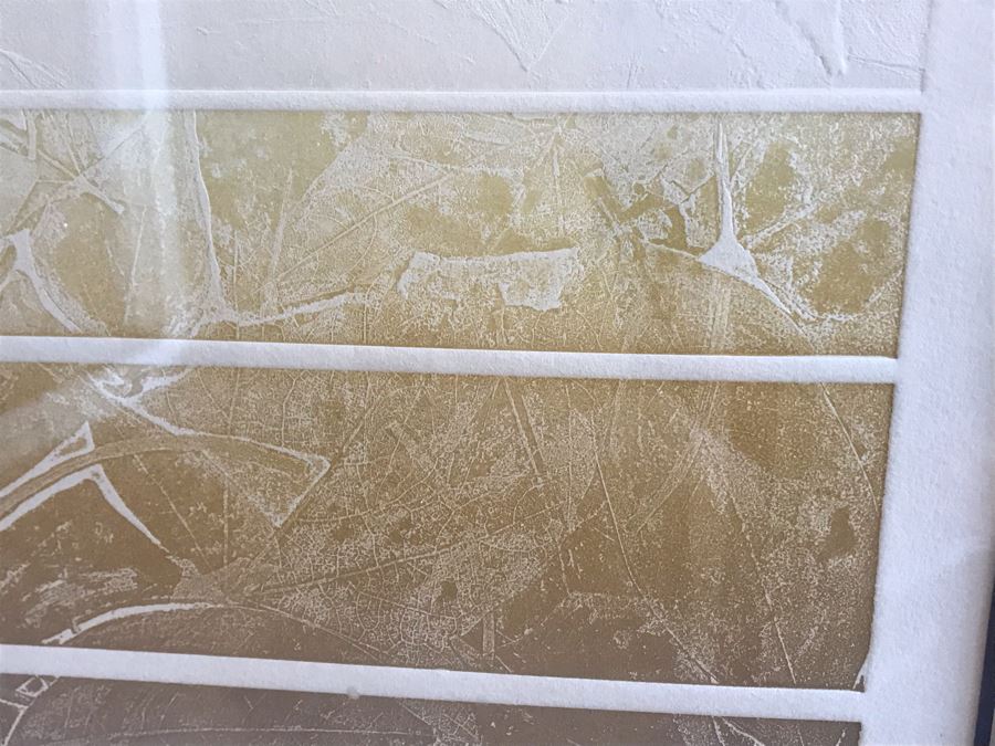 Vintage 1974 Limited Edition Hand Signed Etching By Maidy Morhous Titled 'Autumnal' Depicting Trees And Fallen Leaves Framed 25.5 X 32.5 [Photo 8]