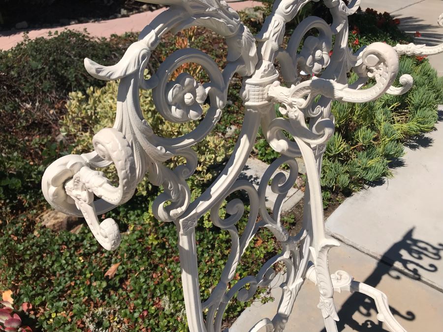 Antique Victorian Cast Iron Hall Tree Coat Rack With Removable Bottom Tray Heavy [Photo 10]