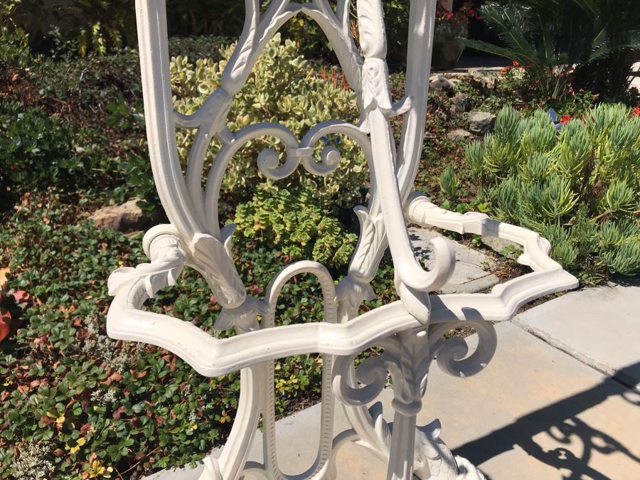 Antique Victorian Cast Iron Hall Tree Coat Rack With Removable Bottom Tray Heavy [Photo 6]