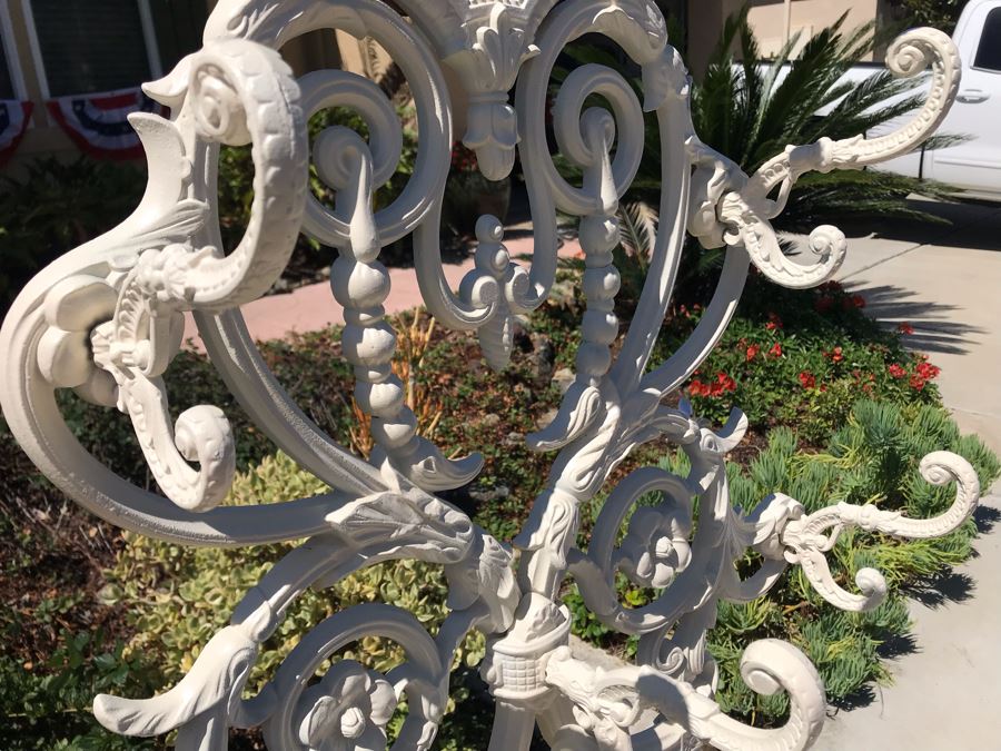 Antique Victorian Cast Iron Hall Tree Coat Rack With Removable Bottom Tray Heavy [Photo 9]