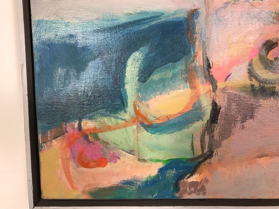 Original Jean Klafs Abstract Expressionist Painting On Canvas Titled 'Canyon De Chelly' 31' X 25' [Photo 9]