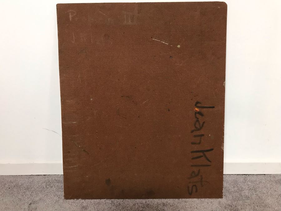 Original Jean Klafs Abstract Expressionist Painting On Board Titled 'Problem III' 20' X 24' [Photo 6]