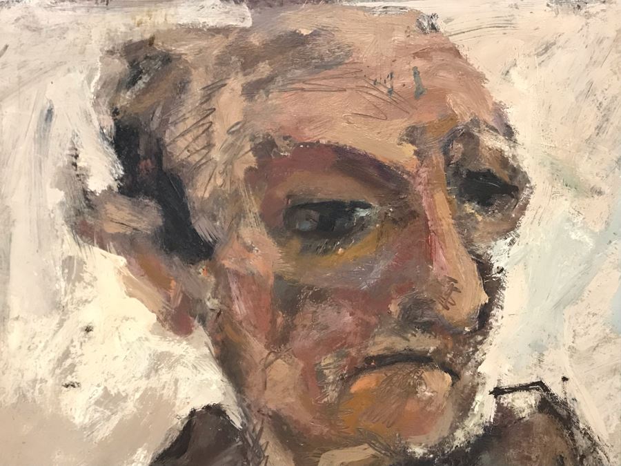 Original Jean Klafs Abstract Expressionist Painting On Board Titled 'Problem III' 20' X 24' [Photo 3]