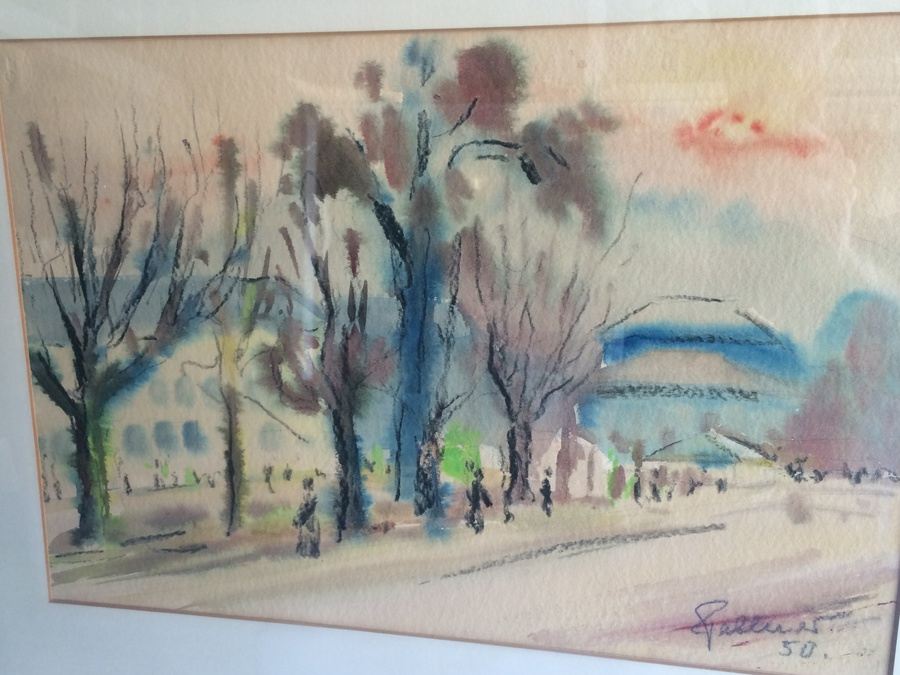 Framed City Landscape Artwork - Artist Uknown [Photo 4]