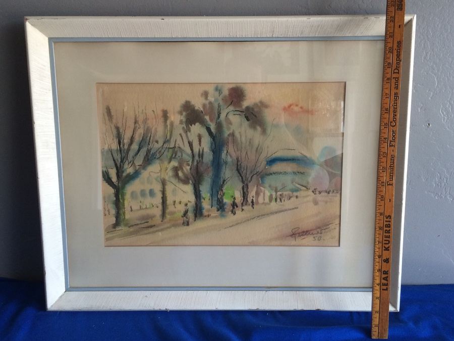 Framed City Landscape Artwork - Artist Uknown [Photo 6]