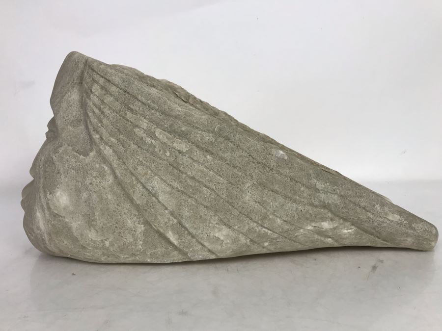 Old Large Carved Stone Figure Head Sculpture 16'W X 6'D X 7'H [Photo 10]