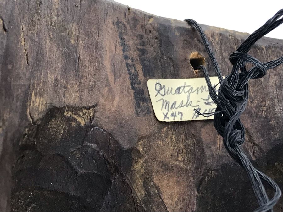 Vintage Hand Carved Hand Painted Mask From Guatemala 6'W X 9'H X 4'D [Photo 8]