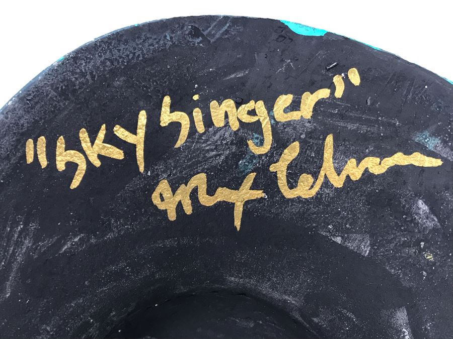Signed 'Sky Singer' Mask Signature Illegible 11'W X 12'H X 3'D [Photo 6]