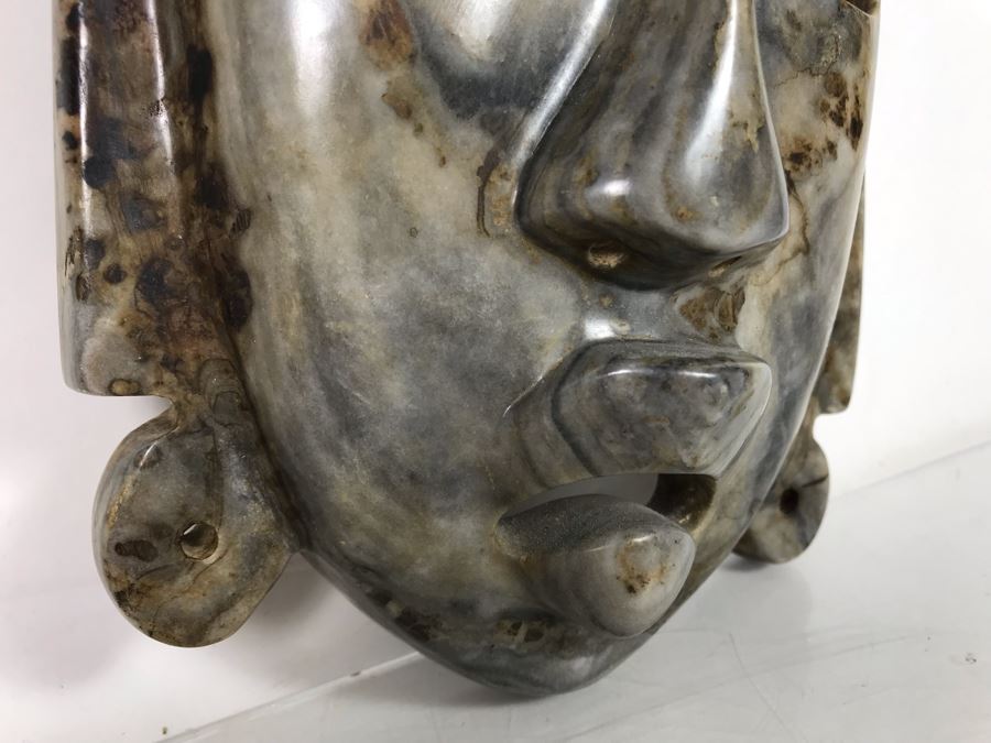 Large Carved Stone Mask 6'W X 12.5'H X 2'D [Photo 13]