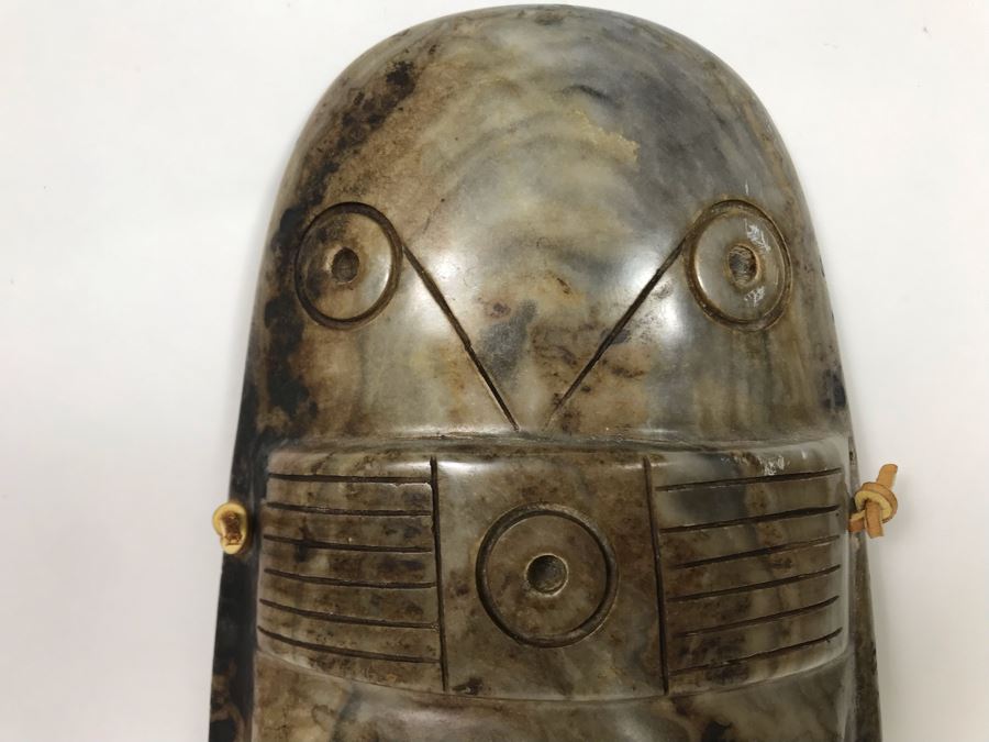 Large Carved Stone Mask 6'W X 12.5'H X 2'D [Photo 6]