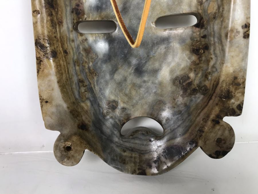 Large Carved Stone Mask 6'W X 12.5'H X 2'D [Photo 15]