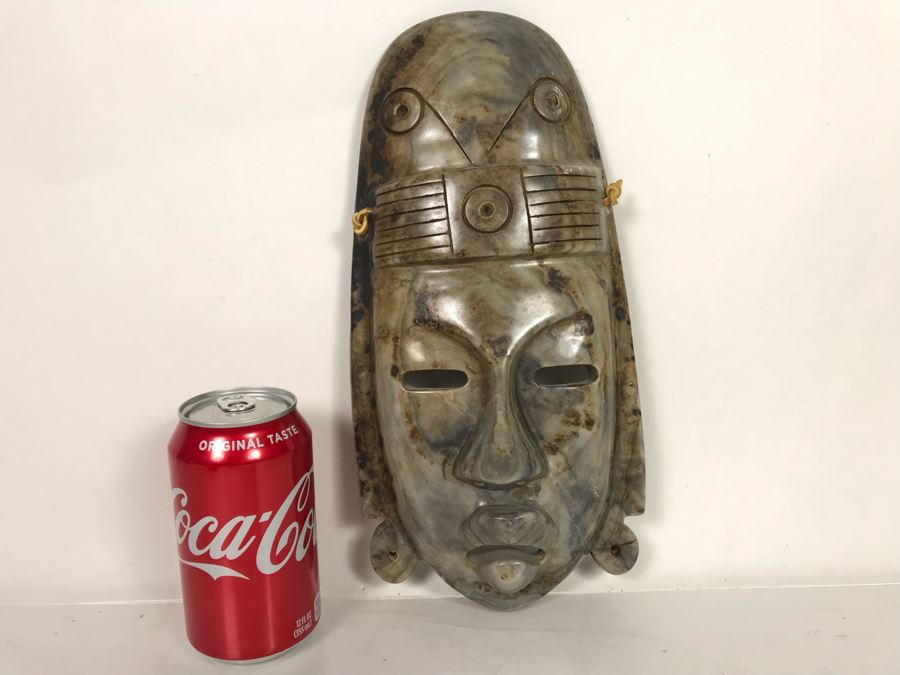 Large Carved Stone Mask 6'W X 12.5'H X 2'D [Photo 5]