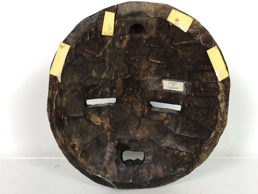 Vintage Ghana African Mask 8.5'W X 9.5'H X 3.5'H [Photo 8]