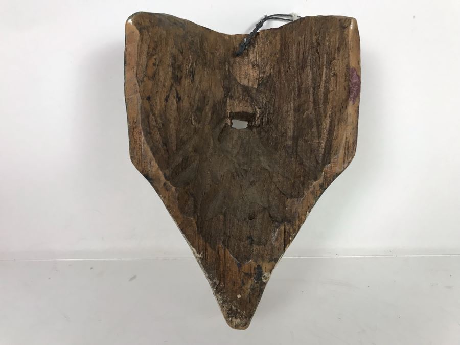 Vintage Hand Carved Hand Painted Mask 6'W X 9'H X 4.5'D [Photo 10]