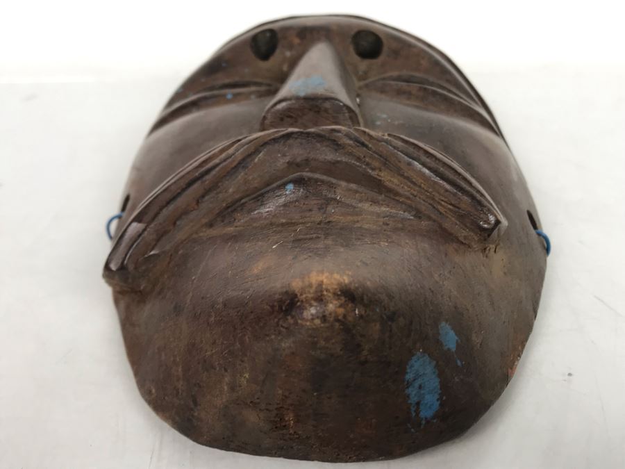 Vintage Hand Carved Wooden Mask 6'W X 8.5'H X 2'D [Photo 6]