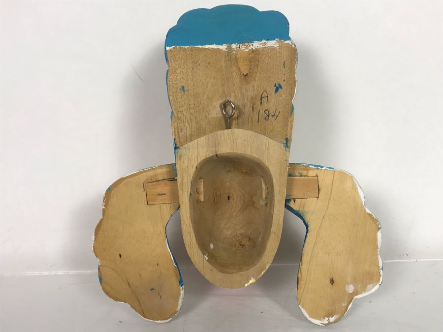 Vintage Hand Painted Wooden Relief Carved Peacock Wall Decor 6'W X 7'H X 2.5'D [Photo 7]