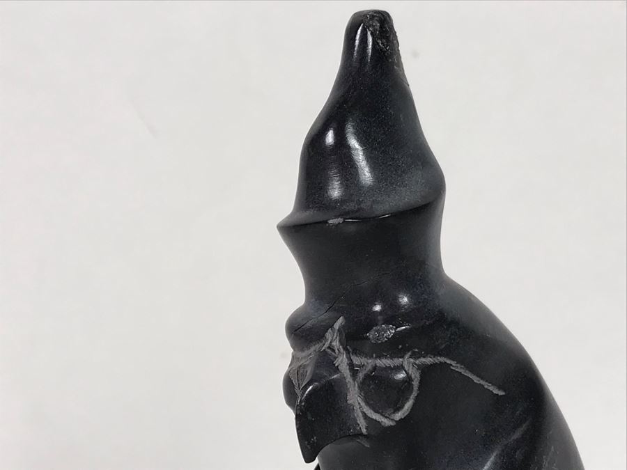 Vintage Carved Stone Egyptian Falcon Bird Sculpture Of God Horus 3.5'W X 1.5'D X 5.5'H [Photo 4]