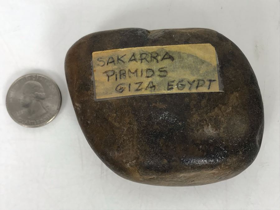 Ancient Rock From Sakkara (Saqqara) Pyramids In Giza Egypt [Photo 3]