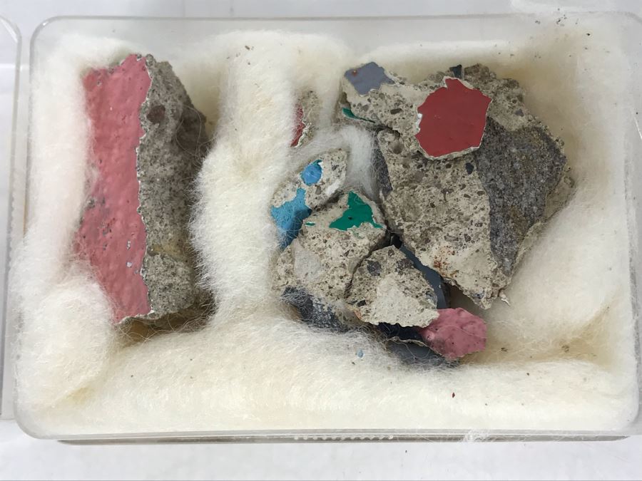 Pieces Of The Berlin Wall In Germany With Graffiti Paint Remaining On Rocks [Photo 1]