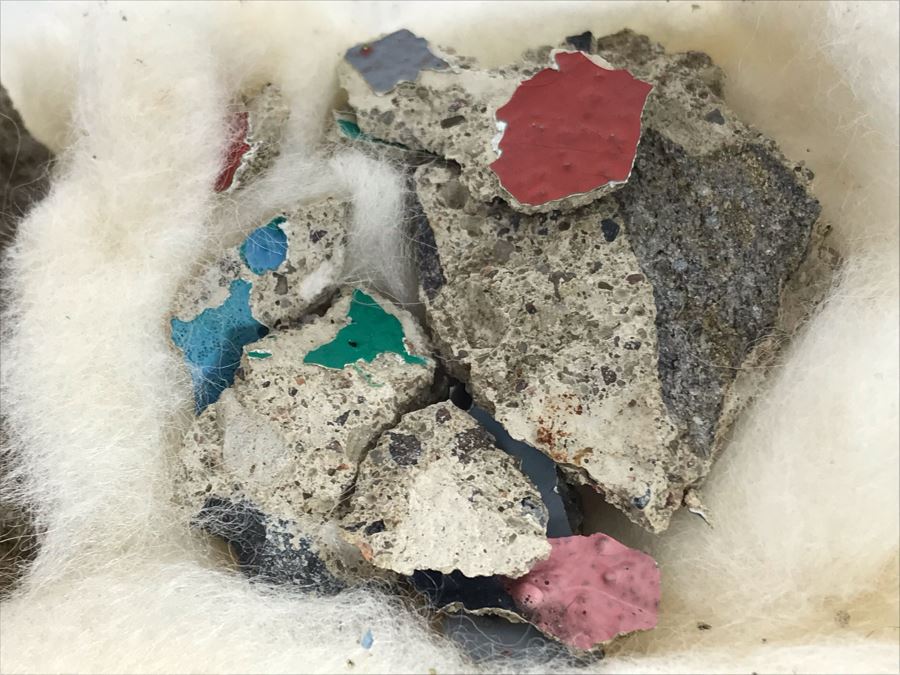 Pieces Of The Berlin Wall In Germany With Graffiti Paint Remaining On Rocks [Photo 4]