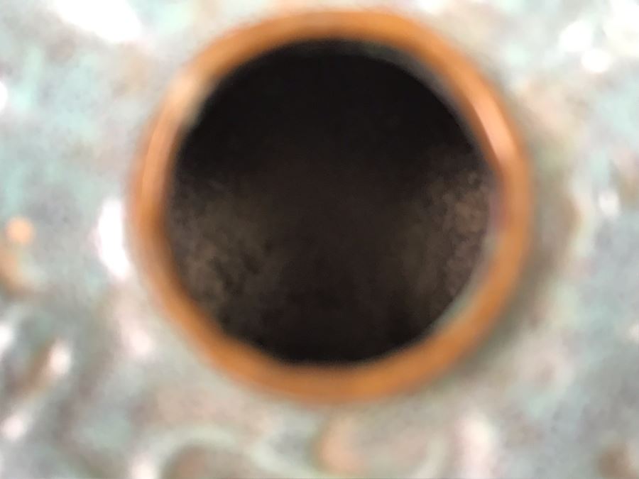 Small Vintage Porcelain Pottery 1.5'H X 2.5'W (Slight Chip In Rim) With Stand [Photo 9]