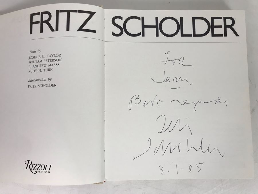 Hand Signed Fritz Scholder First Edition Artist Book Personalized To Jean Klafs 10'W X 11.5'H [Photo 6]
