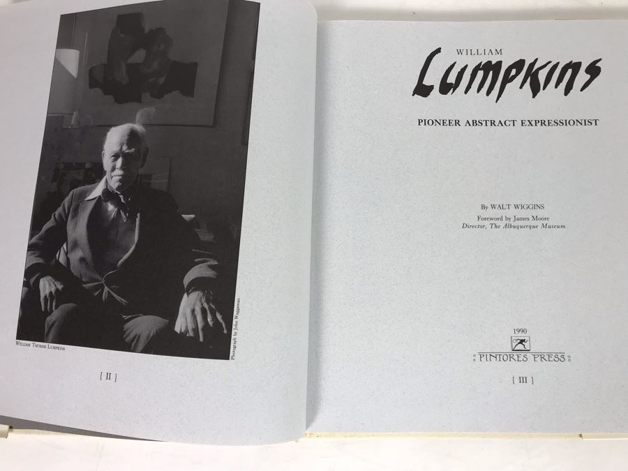 First Edition Artist Book William Lumpkins Pioner Abstract Expressionist By Walt Wiggins [Photo 4]