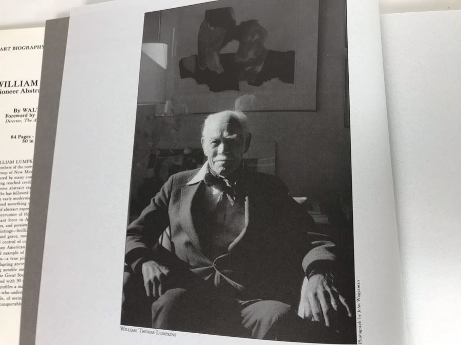 First Edition Artist Book William Lumpkins Pioner Abstract Expressionist By Walt Wiggins [Photo 5]