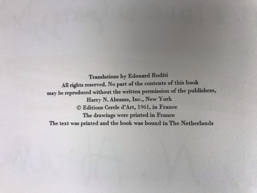 First Edition 1961 Large Coffee Table Artist Book With Sleeve - Picasso: Bulls And Bullfighters By Luis Miguel Dominguin [Photo 7]