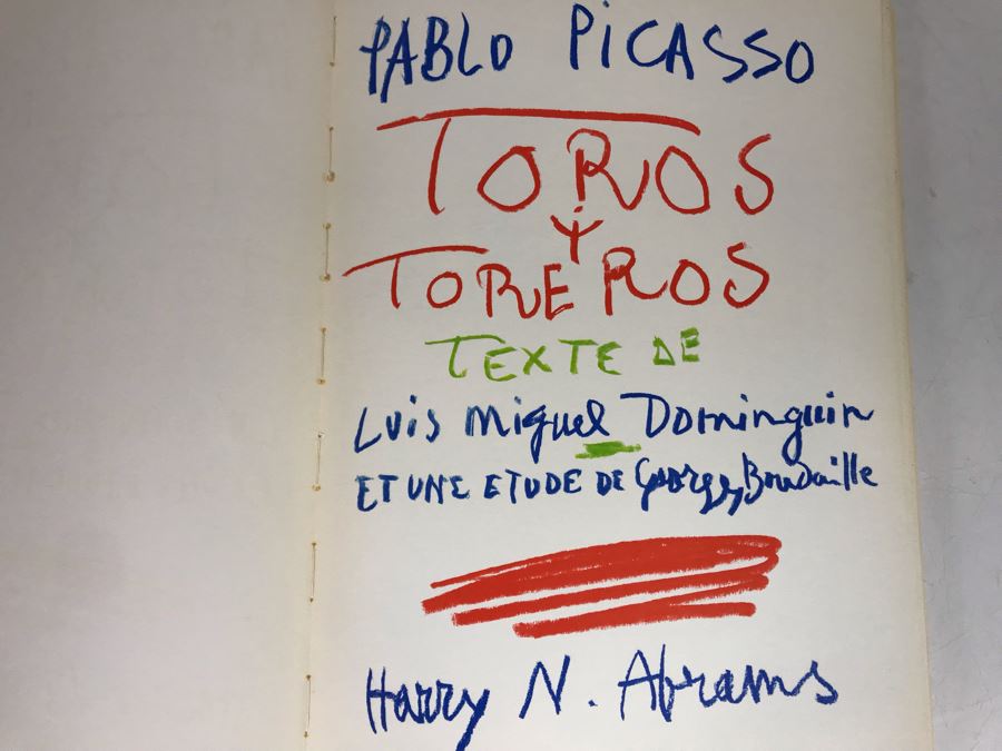 First Edition 1961 Large Coffee Table Artist Book With Sleeve - Picasso: Bulls And Bullfighters By Luis Miguel Dominguin [Photo 6]