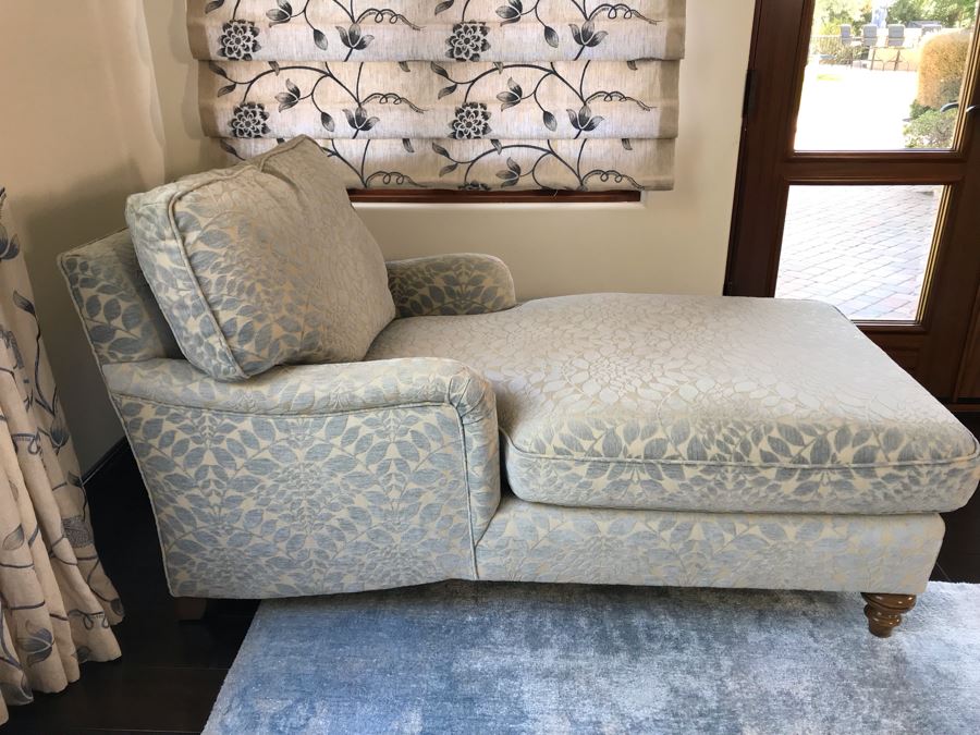 Custom Chaise Lounge Chair With AST Fabric 33D X 63L X 35H (Retails $4,000) [Photo 3]