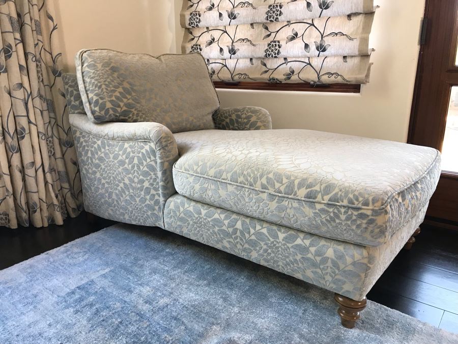 Custom Chaise Lounge Chair With AST Fabric 33D X 63L X 35H (Retails $4,000) [Photo 2]