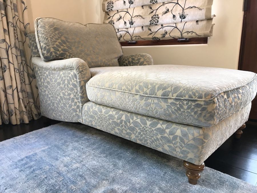 Custom Chaise Lounge Chair With AST Fabric 33D X 63L X 35H (Retails $4,000) [Photo 7]