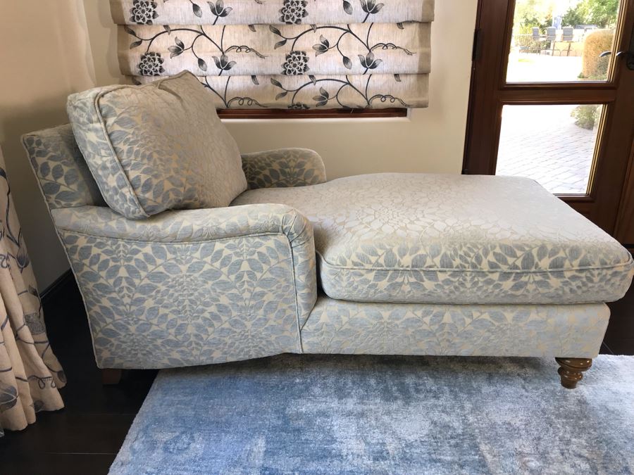 Custom Chaise Lounge Chair With AST Fabric 33D X 63L X 35H (Retails $4,000) [Photo 4]