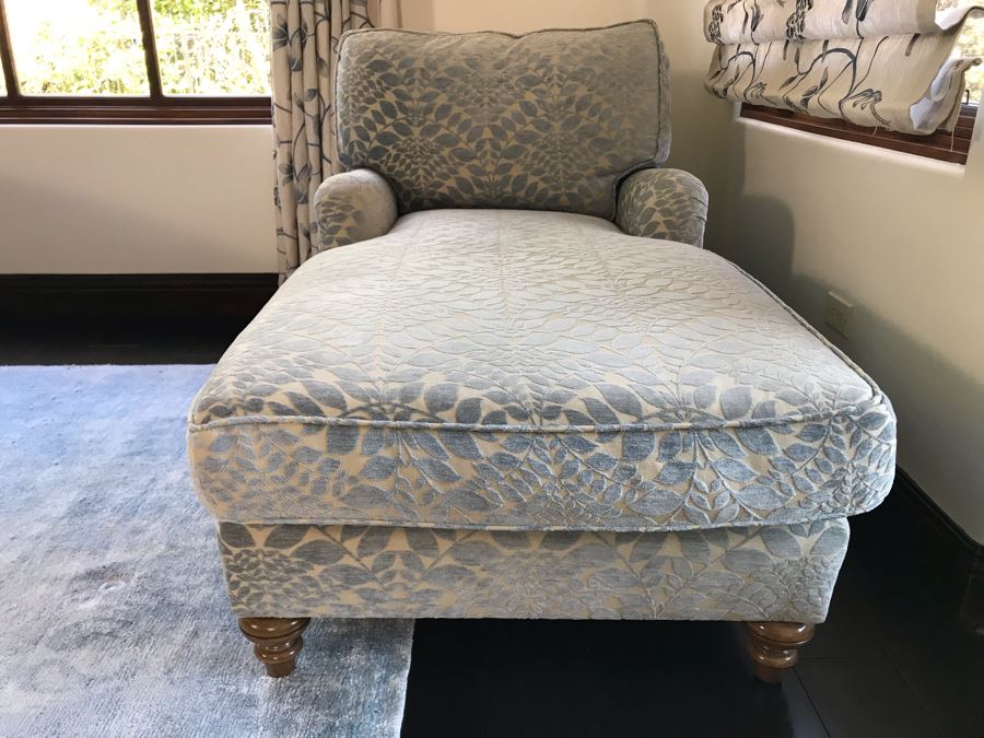 Custom Chaise Lounge Chair With AST Fabric 33D X 63L X 35H (Retails $4,000) [Photo 11]